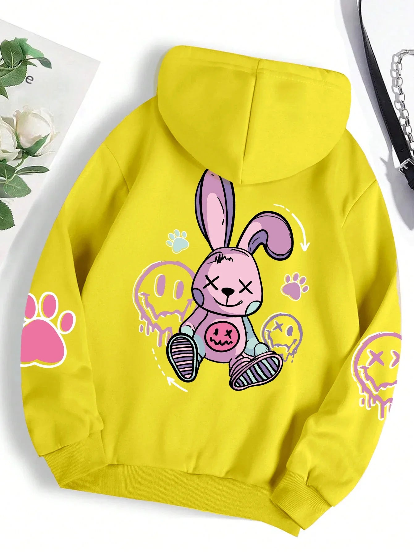 Women's Oversized Hip Hop Printed Hoodie