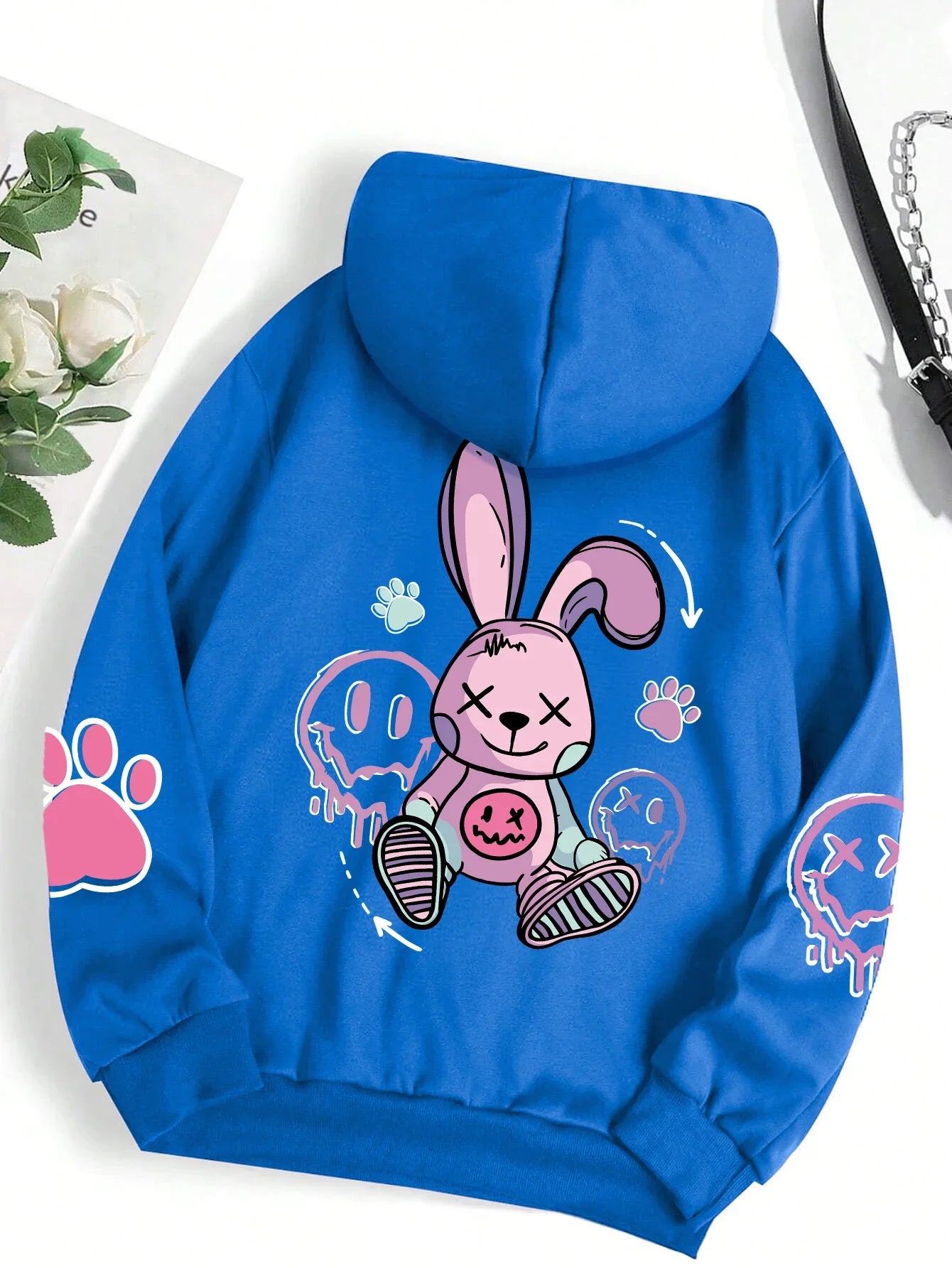 Women's Oversized Hip Hop Printed Hoodie