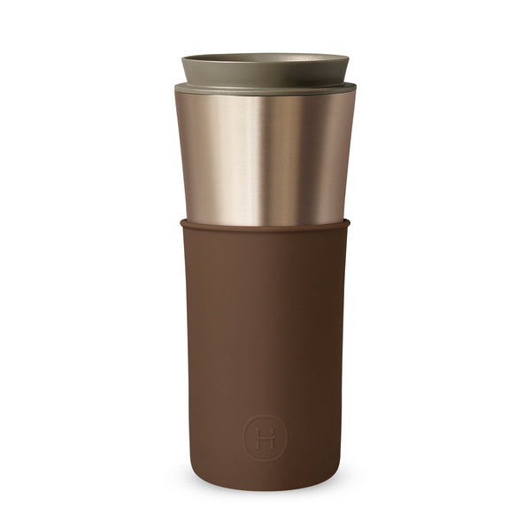 Metallic Fir Travel Mug - Mocha 15 Oz