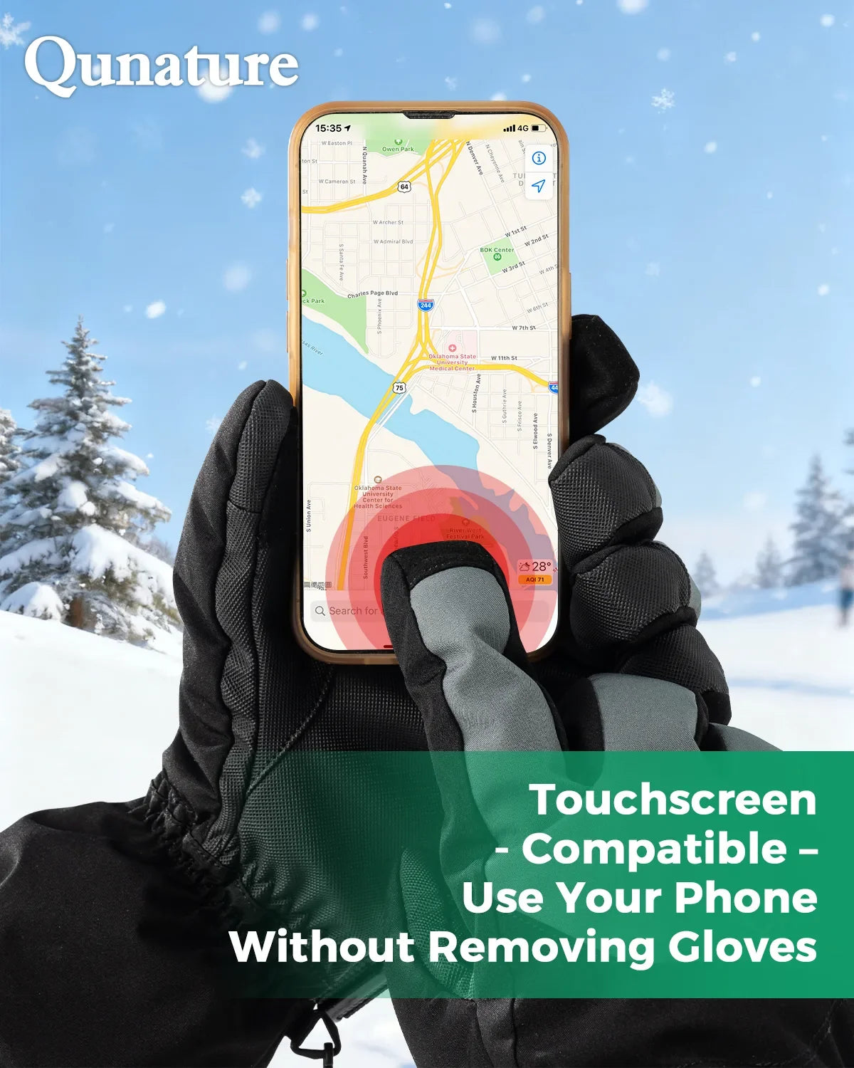 Outdoor Insulated Ski Gloves