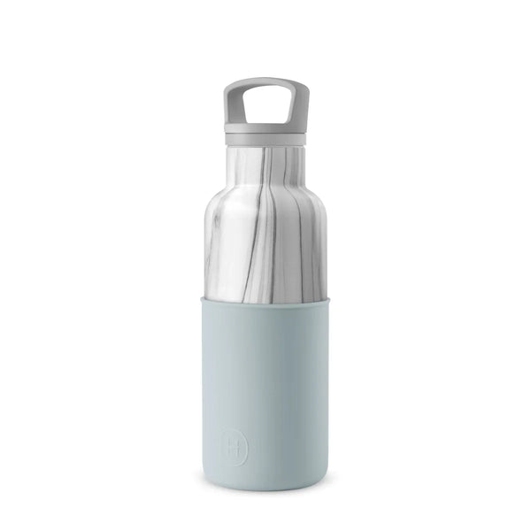 Vacuum Insulated Water Bottle - White Marble 16 oz