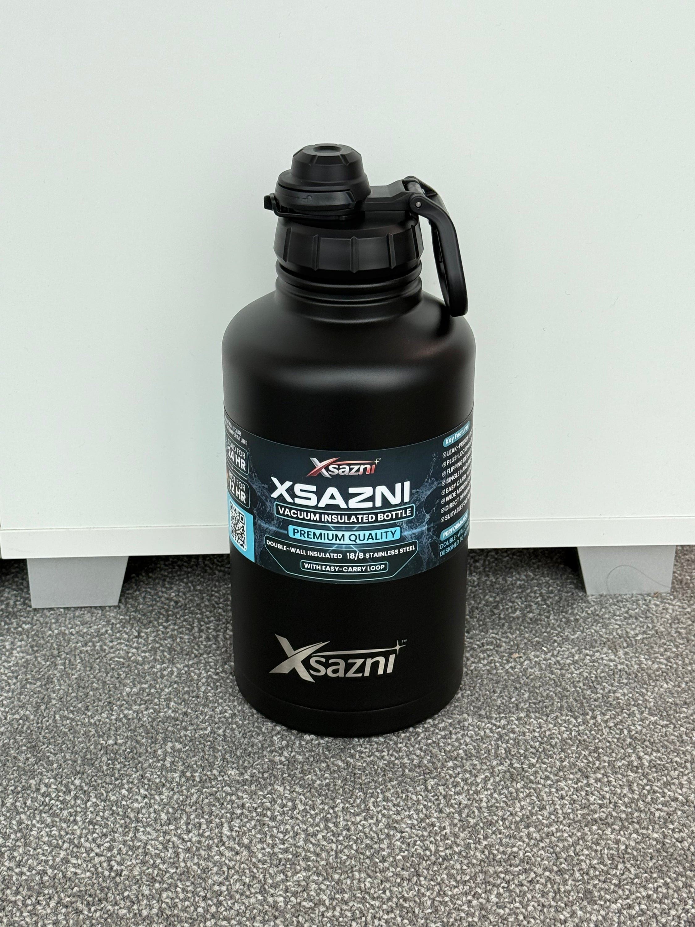 Xsazni 64 oz Insulated Water Bottle
